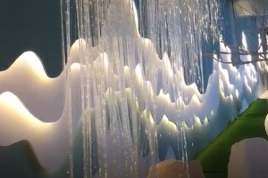 水流光纤灯